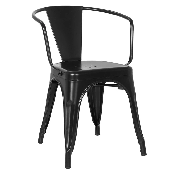 Hot Sale Tolix Armrest Chair Metal Bar Restaurant For Commercial Use suppliers
