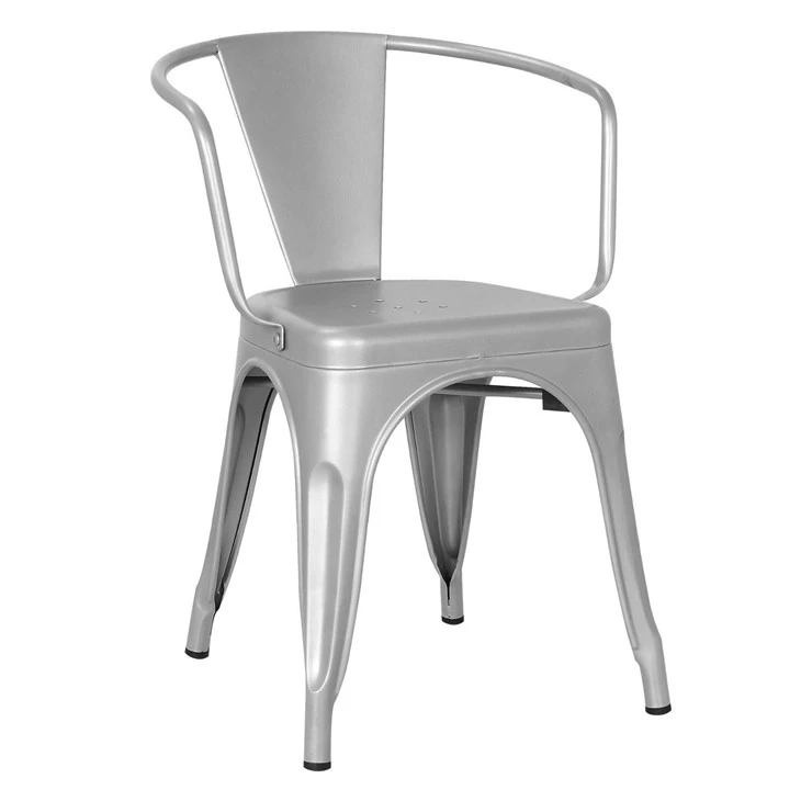 Hot Sale Tolix Armrest Chair Metal Bar Restaurant For Commercial Use suppliers